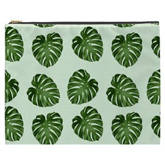 Leaf Pattern Seamless Background Cosmetic Bag (xxxl)  by BangZart