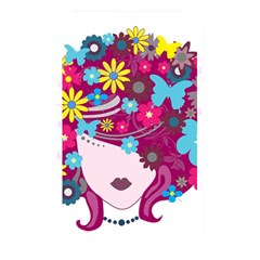 Beautiful Gothic Woman With Flowers And Butterflies Hair Clipart Memory Card Reader