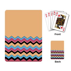 Chevrons Patterns Colorful Stripes Playing Card by BangZart