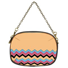 Chevrons Patterns Colorful Stripes Chain Purses (two Sides)  by BangZart