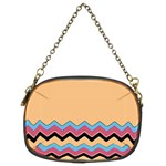 Chevrons Patterns Colorful Stripes Chain Purses (Two Sides)  Front