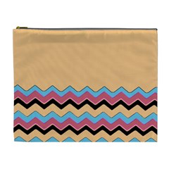 Chevrons Patterns Colorful Stripes Cosmetic Bag (xl) by BangZart