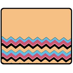 Chevrons Patterns Colorful Stripes Fleece Blanket (medium)  by BangZart