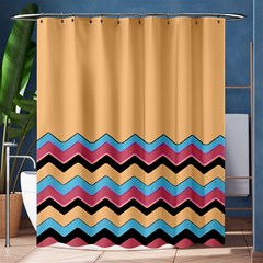 Chevrons Patterns Colorful Stripes Shower Curtain 60  X 72  (medium)  by BangZart