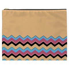 Chevrons Patterns Colorful Stripes Cosmetic Bag (xxxl)  by BangZart