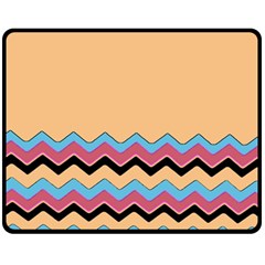 Chevrons Patterns Colorful Stripes Double Sided Fleece Blanket (medium)  by BangZart