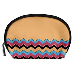 Chevrons Patterns Colorful Stripes Accessory Pouches (large) 