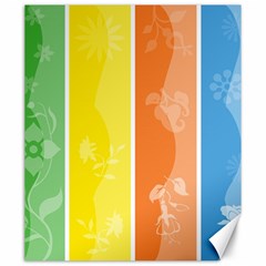 Floral Colorful Seasonal Banners Canvas 20  X 24   by BangZart