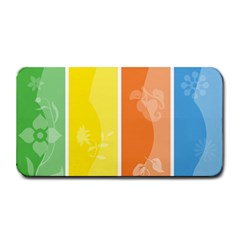 Floral Colorful Seasonal Banners Medium Bar Mats by BangZart