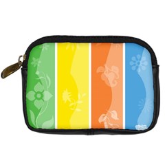 Floral Colorful Seasonal Banners Digital Camera Cases by BangZart