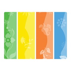 Floral Colorful Seasonal Banners Double Sided Flano Blanket (mini)  by BangZart