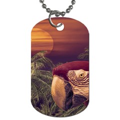 Tropical Style Collage Design Poster Dog Tag (one Side) by dflcprints