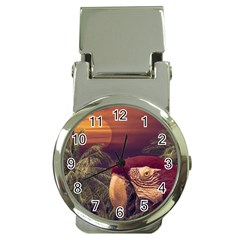 Tropical Style Collage Design Poster Money Clip Watches by dflcprints