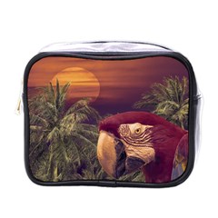 Tropical Style Collage Design Poster Mini Toiletries Bags by dflcprints