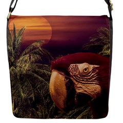 Tropical Style Collage Design Poster Flap Messenger Bag (s) by dflcprints