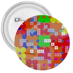 Abstract Polka Dot Pattern 3  Buttons by BangZart