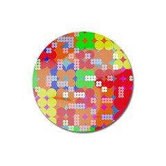 Abstract Polka Dot Pattern Magnet 3  (round) by BangZart