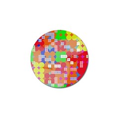 Abstract Polka Dot Pattern Golf Ball Marker (10 Pack) by BangZart