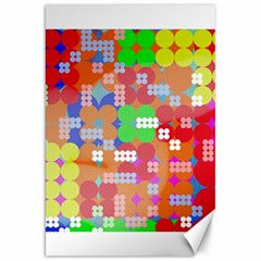 Abstract Polka Dot Pattern Canvas 20  X 30   by BangZart