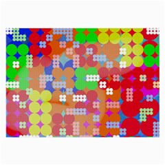 Abstract Polka Dot Pattern Large Glasses Cloth by BangZart