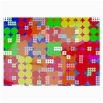 Abstract Polka Dot Pattern Large Glasses Cloth (2-Side) Front