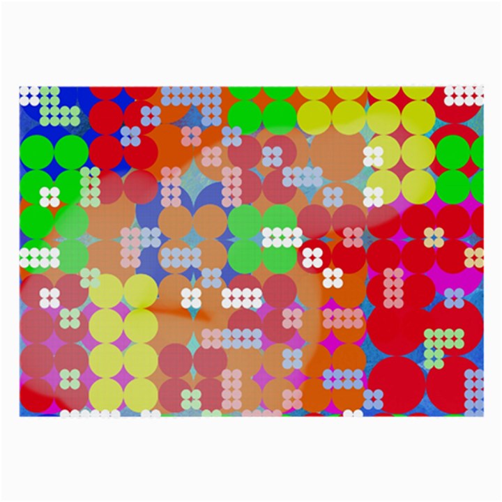 Abstract Polka Dot Pattern Large Glasses Cloth (2-Side)