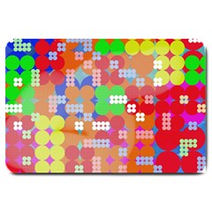 Abstract Polka Dot Pattern Large Doormat  by BangZart