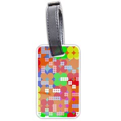 Abstract Polka Dot Pattern Luggage Tags (one Side)  by BangZart