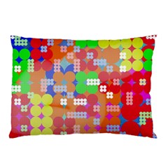 Abstract Polka Dot Pattern Pillow Case (two Sides)