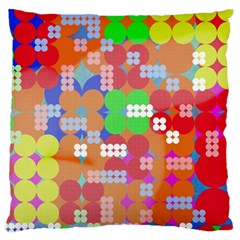 Abstract Polka Dot Pattern Large Cushion Case (two Sides) by BangZart