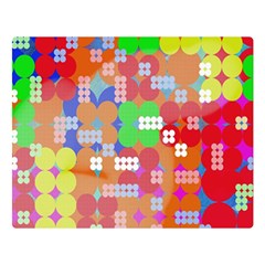 Abstract Polka Dot Pattern Double Sided Flano Blanket (large)  by BangZart