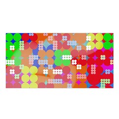 Abstract Polka Dot Pattern Satin Shawl by BangZart