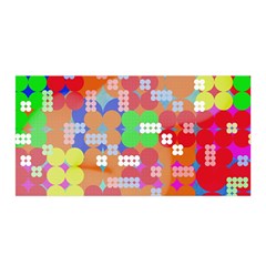 Abstract Polka Dot Pattern Satin Wrap by BangZart