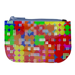 Abstract Polka Dot Pattern Large Coin Purse by BangZart