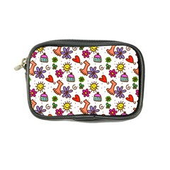 Cute Doodle Wallpaper Pattern Coin Purse