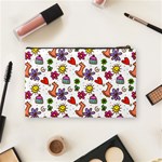 Cute Doodle Wallpaper Pattern Cosmetic Bag (Medium)  Back