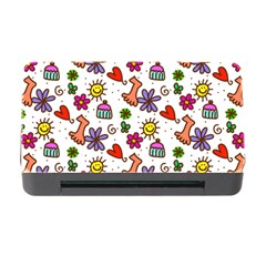 Cute Doodle Wallpaper Pattern Memory Card Reader With Cf by BangZart