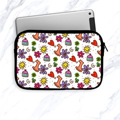 Cute Doodle Wallpaper Pattern Apple Ipad Mini Zipper Cases by BangZart