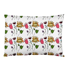 Handmade Pattern With Crazy Flowers Pillow Case by BangZart