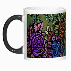 Grunge Rose Background Pattern Morph Mugs by BangZart