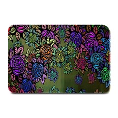 Grunge Rose Background Pattern Plate Mats by BangZart