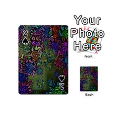 Grunge Rose Background Pattern Playing Cards 54 (mini)  by BangZart