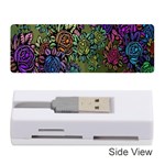 Grunge Rose Background Pattern Memory Card Reader (Stick)  Front