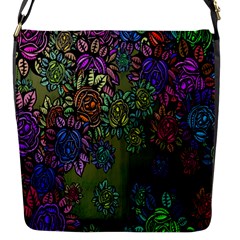 Grunge Rose Background Pattern Flap Messenger Bag (s) by BangZart