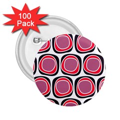 Wheel Stones Pink Pattern Abstract Background 2 25  Buttons (100 Pack) 