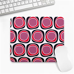 Wheel Stones Pink Pattern Abstract Background Large Mousepads by BangZart