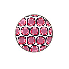 Wheel Stones Pink Pattern Abstract Background Hat Clip Ball Marker (4 Pack) by BangZart