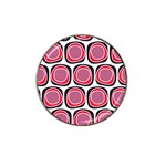 Wheel Stones Pink Pattern Abstract Background Hat Clip Ball Marker (4 pack) Front