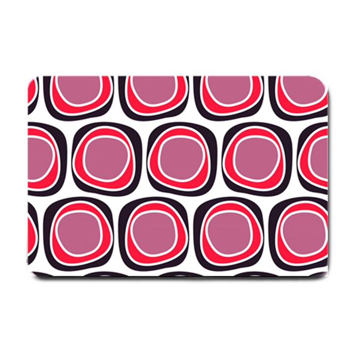 Wheel Stones Pink Pattern Abstract Background Small Doormat 