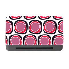 Wheel Stones Pink Pattern Abstract Background Memory Card Reader With Cf by BangZart